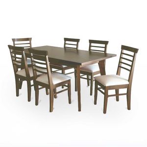 JUEGO DE DE COMEDOR MOBILIA EMILIA  1.80M AMBAR