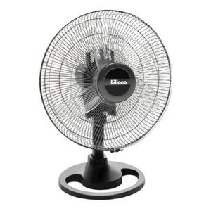 Ventilador De Mesa Liliana Vsoc16 Negro 3 Palas 16  Diámetro