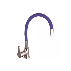 Griferia cocina monocomando de mesada Piazza Emblem AZUL