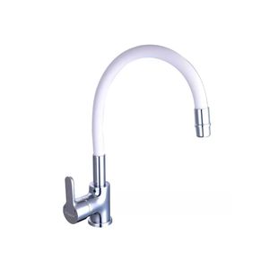 Griferia cocina monocomando de mesada Piazza Emblem BLANCO