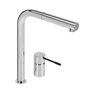 Grifería cocina monocomando de mesada con rociador Piazza
