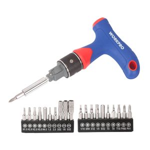 Destornillador Crique "T" Cr-V Dual-Drive® 21 Piezas Workpro (W021408)