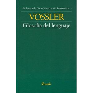 FILOSOFIA DEL LENGUAJE - VOSSLER