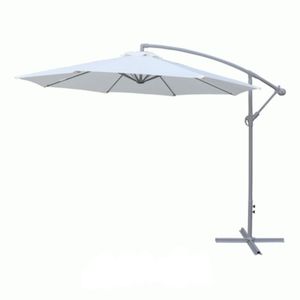 Sombrilla Lateral 3 Metros Tela Polyester Blanca