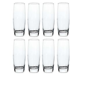 Set X 8 Vaso Vidrio Copa Agua Licuados Jugos 500 Ml Pasabahc