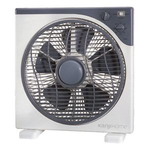 Ventilador De Piso Kanji Kjh-fh1201 Turbo Blanco Con 5 Palas