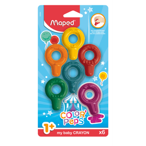 Crayones Maped Baby Crayons Colorpeps Blister X 6 Uni