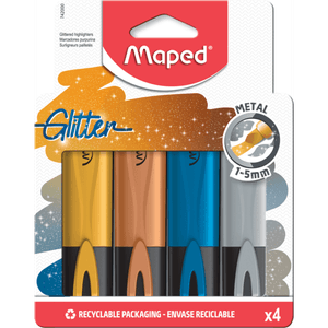 Marcador Classic Metal Colores X4