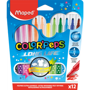 Plumones Maped Long Life Caja 12 Uni