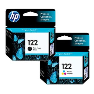 Kit De Cartuchos De Tinta Hp 122 Negro + Tricolor Original