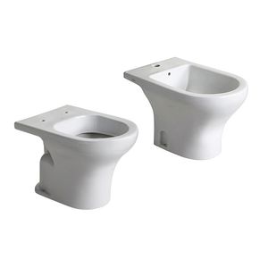 Inodoro corto + bidet 1 agujero Ferrum Veneto