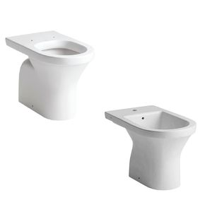 Inodoro corto + bidet 1 agujero Ferrum Varese