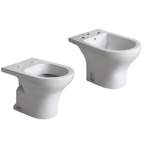 Inodoro corto + bidet 3 agujeros Ferrum Veneto