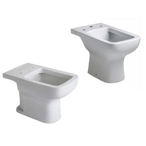 Inodoro corto + bidet 3 agujeros Ferrum Trento