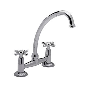 Griferia cocina de mesada doble comando exterior FV Newport Plus