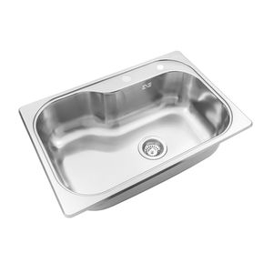 Bacha cocina pileta simple Johnson Acero Luxor Compact Si71 STA D