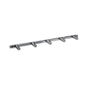 Perchero de baño cromado 5 ganchos pared Piazza C5011