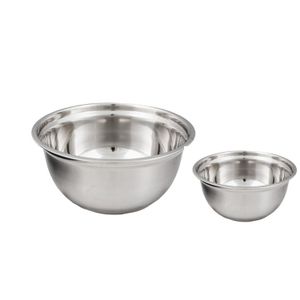 SET 2 BOWLS ACERO INOXIDABLE- Bowl Grande y Bowl Chico