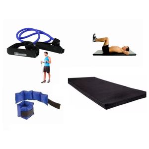 SET GYM COLCHONETA + PAR TOBILLERAS + BANDA ELASTICA MANIJAS
