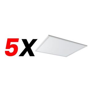Pack X 5 Paneles Led Candela 60x60 48w Embutible