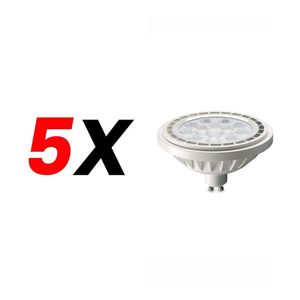 Pack X 5 Lámparas Led Dicroicas Ar111 Candela 12w