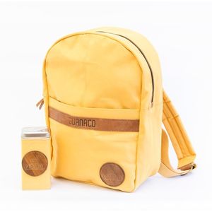 Mochila Guanaco 40x30 Porta Notebook + Yerbera Cuadrada