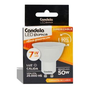 Lámpara Led Dicroica Dimer Candela 7w Reemplaza 50w