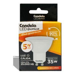 Lámpara Led Dicroica Candela 5w Reemplaza 35w Cálida/fría