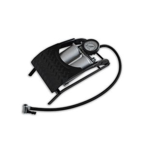 Inflador De Pie Manual Doble Tubo para Bici Auto Pelota - 2 Picos