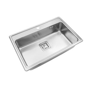Bacha cocina pileta simple Johnson Acero Quadra Max Q071