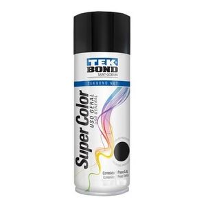 Pintura En Aerosol Uso General Negro Mate 140g/200ml Tekbond