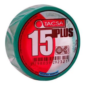 Cinta Aisladora Verde De Pvc Auto Extinguible X 20m Tacsa