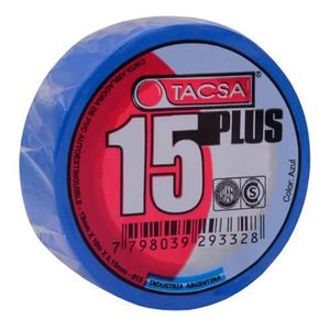 Cinta Aisladora Azul De Pvc Auto Extinguible X 10m Tacsa