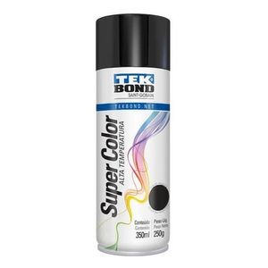 Pintura Tek Bond Aerosol Alta Temperat 350ml Negro Brillante