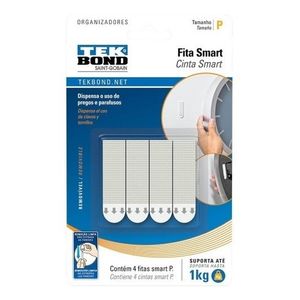 Cinta Adhesiva Doble Faz X4 Unidades En Blister Tek Bond