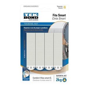 Cinta Adhesiva Doble Faz 2kg X4 Unidades En Blister Tek Bond