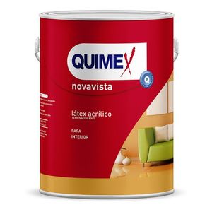 Latex Interior Novavista Pro 4l Quimex Color Blanco 2031