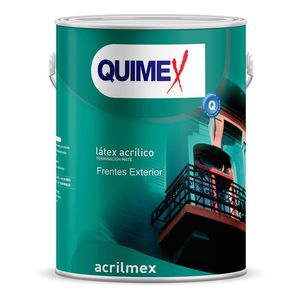 Latex Exterior Ocre Lavable 4l Quimex Acrilmex 2113