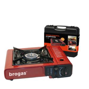 Anafe Portátil A Gas Butano Brogas Valija Plástica