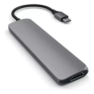 Hub Adaptador 4 En 1 Usb-c Hdmi Satechi Slim A00193 4k 60w