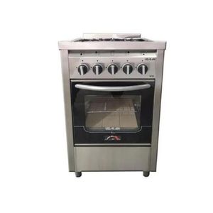 Cocina Usman 4004 55Cm Acero Multigas Puerta Vidrio
