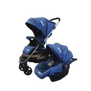 Coche Travel System Bebesit Manillar Rebatible Azul