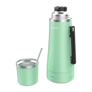 Termo Peabody Pe-Eta1001V E_Termo - Verde, 1Lt, 700W, Inc. Mate/Bombilla