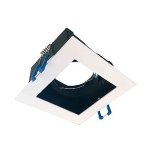 Spot Embutir Roque Cuadrado 1 Luz Dicroico Blanco