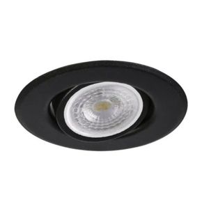 Spot Embutir Led Techo Redondo Calido 7w Negro