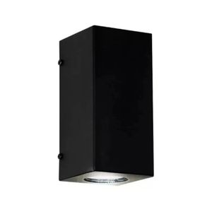 Aplique Pared Exterior Bidireccional Monaco Dicroico 14W Negro