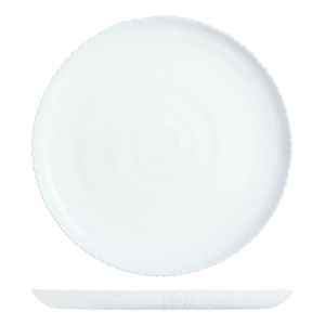 Juego Platos Playos Luminarc Ammonite Vidrio Templado X12