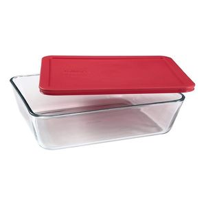Fuente Rectangular  Con Tapa Roja 750 Ml Simply Store Pyrex