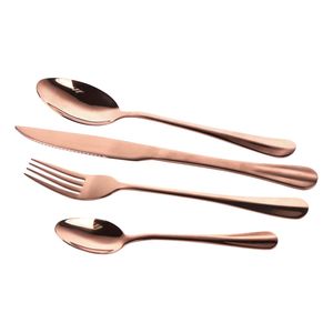 Juego De 24 Cubiertos Acero Inox Kremer New York Rose