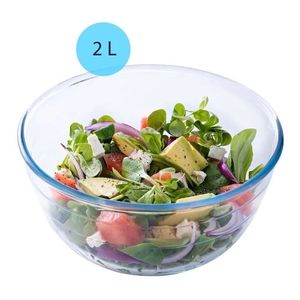 Bowl Ensaladera 2l Vidrio Borosilicato Horno Freezer Fuente